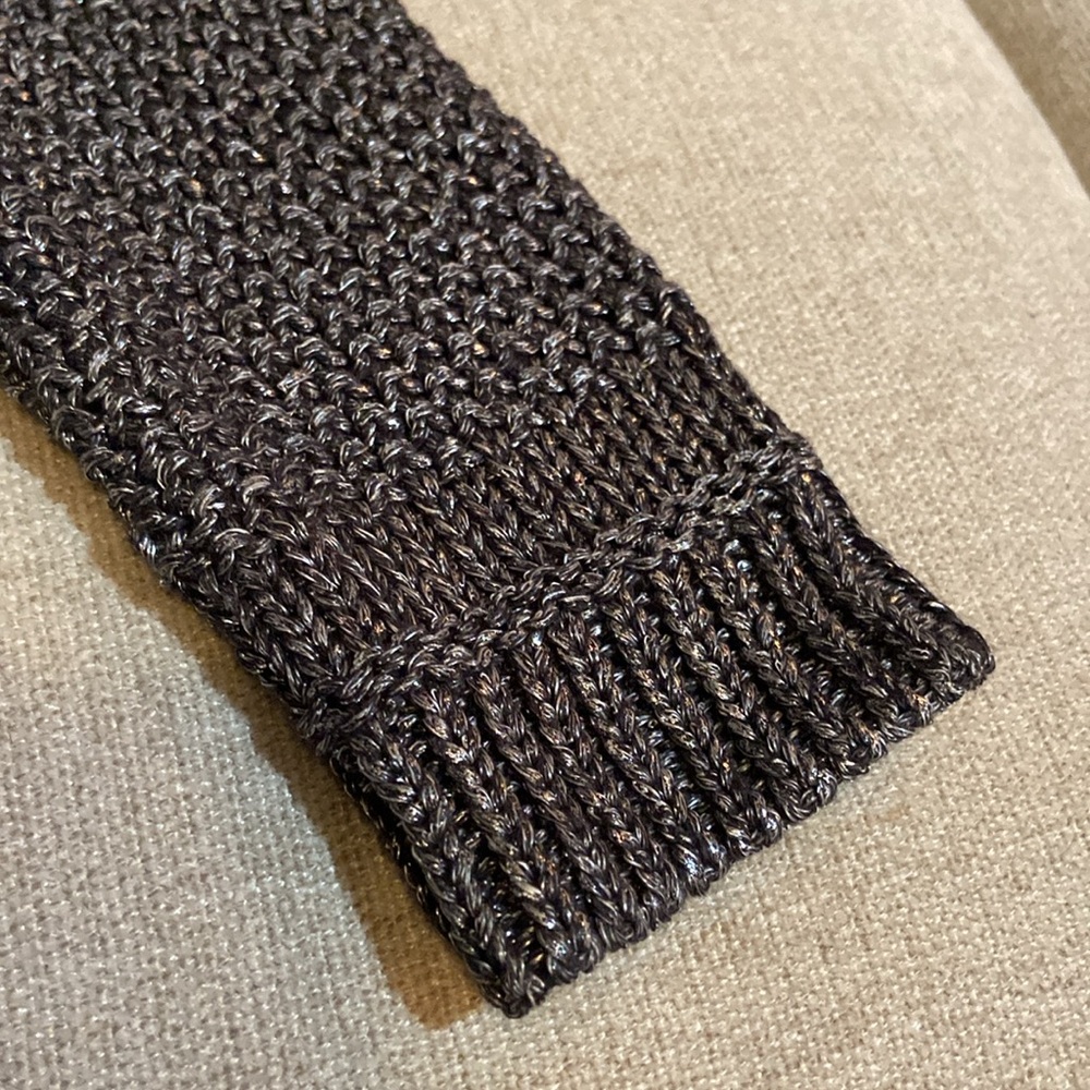 Metallic knit sweater by White House Black Market, size S. Exquisite detail. New - Picture 9 of 12